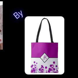 Tote Elegance Blooms: Bolsa de Monograma Personalizado