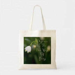 Tote Elegância é a nova forma de ser bolsa de flor verd