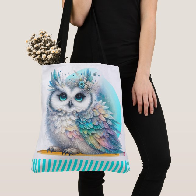Tote Elegant Owl Bolsa (Close Up)