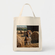 Elegante Beagle Grocery Bolsa