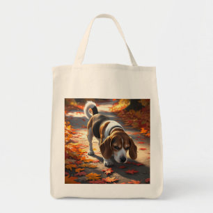 Tote Elegante Beagle Grocery Bolsa