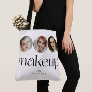 Tote Elegante Bolsa de Artista de Maquiagem MUA com 3 F