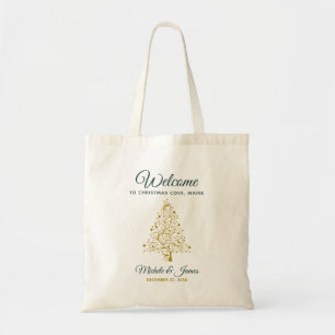 Tote Elegante Bolsa de Boas-vindas de Casamento de Inve