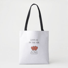 Tote Elegante "O Amor está no Ar" Bolsa de Corações de 