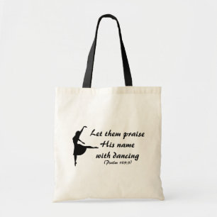 Tote Elogia-o pela Bolsa de canvas dançante