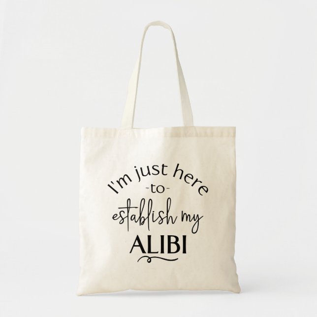 Tote Engraçado criminoso, Alibi Bolsa (Frente)