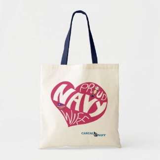 Tote Esposa orgulhosa do marinho - o bolsa marrom