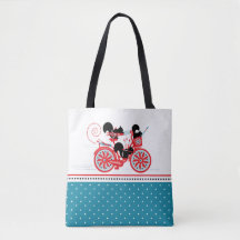 Esquilos num Bolsa de Bicicleta