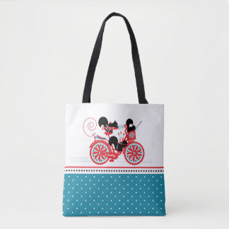 Tote Esquilos num Bolsa de Bicicleta