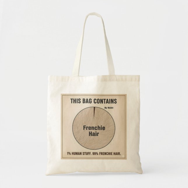 Tote Esta Bolsa Contém 99% de Cabelo de Frenchie - Mãe  (Frente)