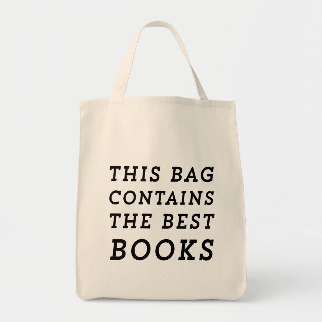 Tote Esta bolsa contém os melhores livros (Frente)