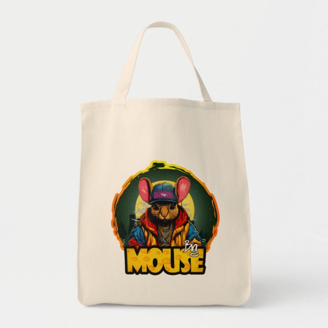 Tote Estampa Hip Hop - Big mouse - Bolsa (Frente)