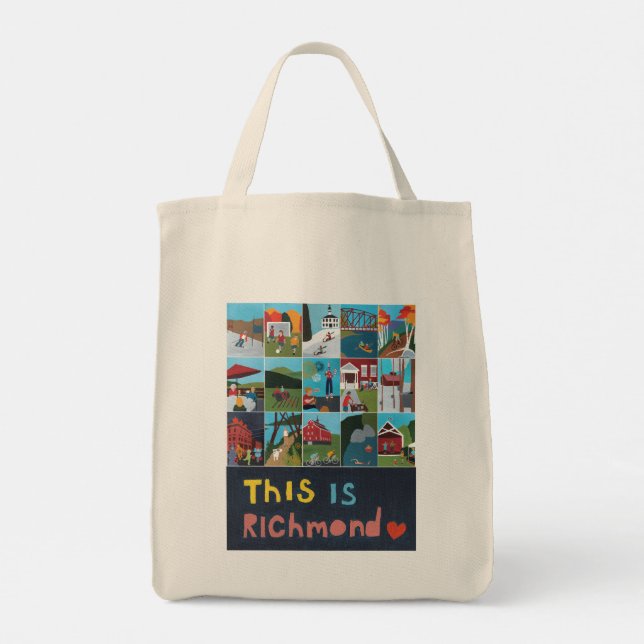 Tote Este é Richmond Bolsa (Poster Design) (Verso)