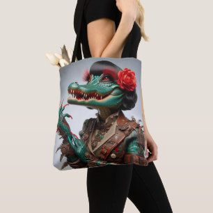 Tote Estilo Vitoriano Steampunk Bolsa de canvas Gótica 