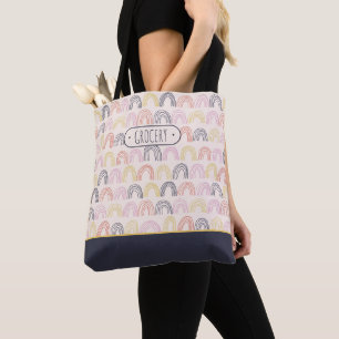 Tote Etiqueta Personalizada Bolsa Coxa Arco-Íris Bolsa