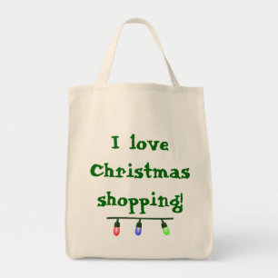 Tote Eu adoro o Natal Comprando Bolsa