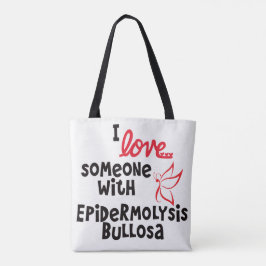 Tote Eu amo alguém com o bolsa de Bullosa do