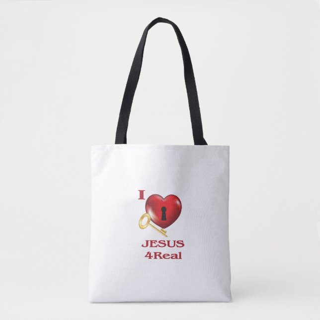 Tote Eu amo Jesus Bolsa (Frente)