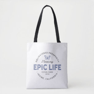 Tote Eu amo meu bolsa épico da vida