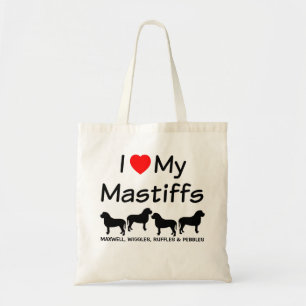 Tote Eu Amo Minha Bolsa De Cães Mastiff
