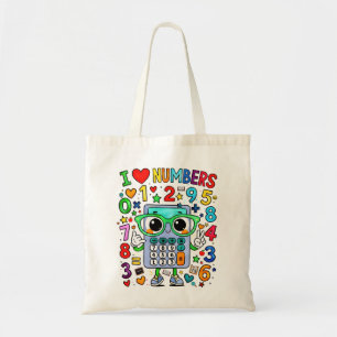 Tote Eu Amo Números Bolsa Dia dos Números