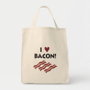 Tote Eu amo o bacon - o bolsa