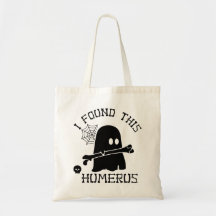 Eu Encontrei Esta Bolsa de Halloween com Esqueleto