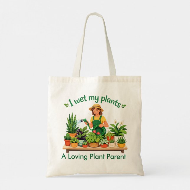 Tote Eu Rego Minhas Plantas Bolsa de Compras Personaliz (Verso)