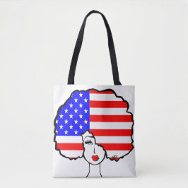 Tote "Eu sou o bolsa das canvas de América"