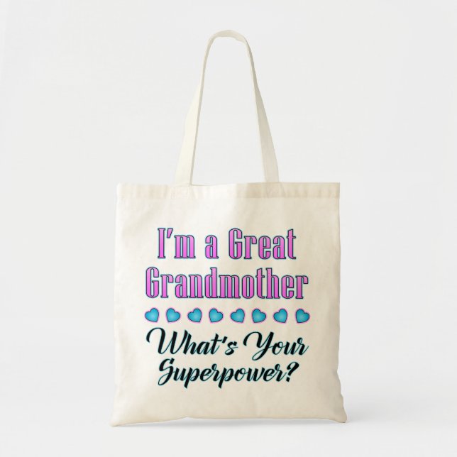 Tote Excelente - o bolsa da superpotência da avó (Frente)