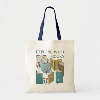 Tote Explore com o Bolsa de Livros