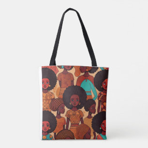 Tote Fabuloso Afro Girls, bolsa de dois lados
