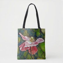 Faith Pink Poppy Art Bolsa