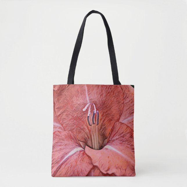 Tote Faith Red Flower Art Bolsa (Frente)