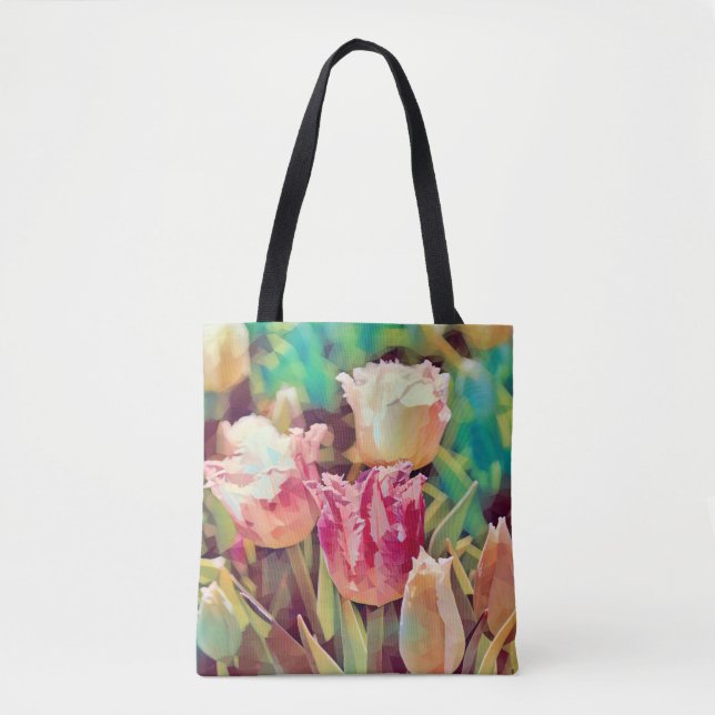 Tote Faith Tulip Flower Art Bolsa (Frente)