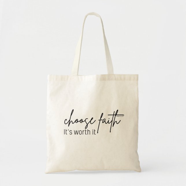 Tote Fé, vale a pena ser bolsa personalizado para as mu (Frente)