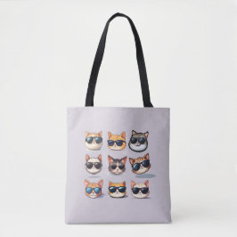 Tote Feline Frenzy-Cat Theme Casual Bolsa