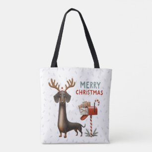 Tote Festivo Dachshund Bolsa