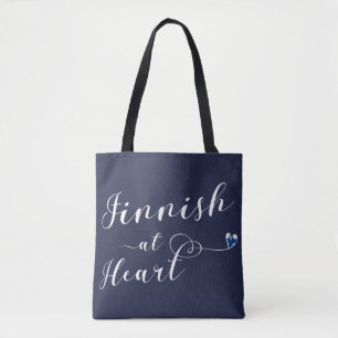 Tote Finlandês Na Heart Bolsa de compra, Finlândia