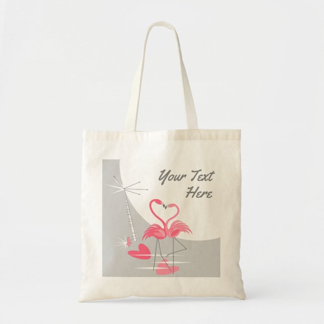 Tote Flamingo Love Large Moon bolsa (Frente)