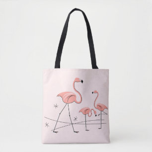 Tote Flamingos Rosa Trio 2 por todo o bolsa