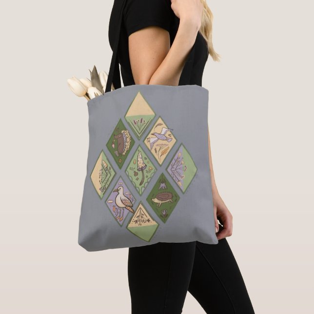 Tote flora fofa Bolsa (Close Up)