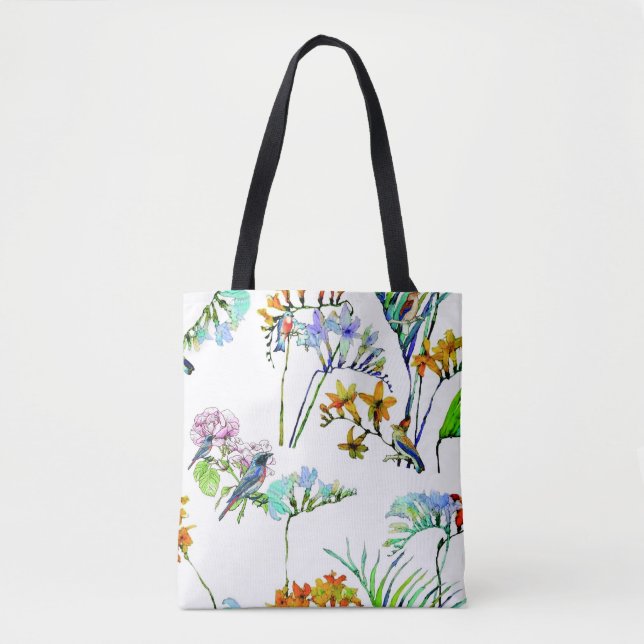 Tote Flora tropical e bolsa da fauna (Frente)