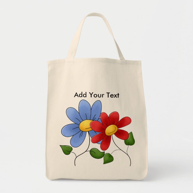Tote Floral Grocery Bolsa (Frente)