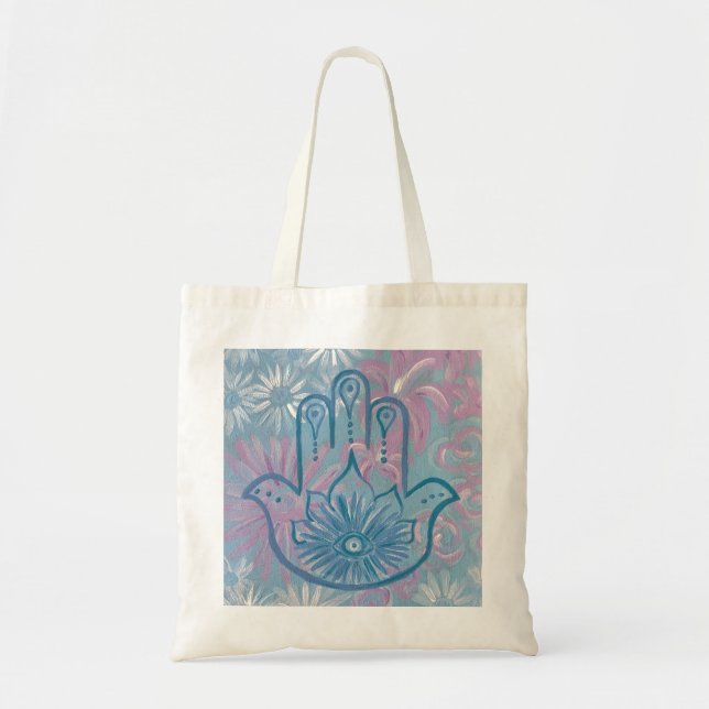 Tote Floral Hamsa Bolsa (Frente)