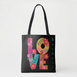 Tote Floral LOVE Blossom Personalizado Bolsa