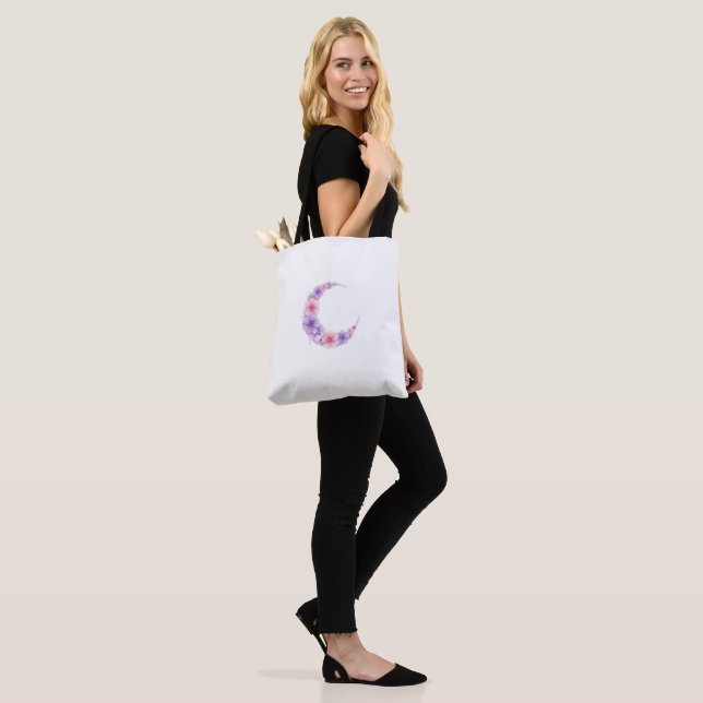 Tote Floral Moon Pastel - Kawaii Witch (No(a) Modelo)