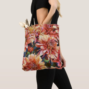 Tote Flores de Fé Chrysanthemum Flower Bolsa