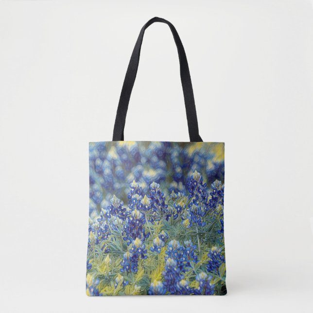 Tote Flores de Fé-Hebraico Bolsa de Bluebonnet 10:24 (Frente)