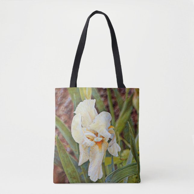 Tote Flores de Fé Proverbs Iris Bolsa (Frente)